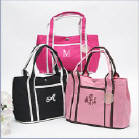 CLICK HERE - see large tote bag collection (personalized with monogram name or initials)